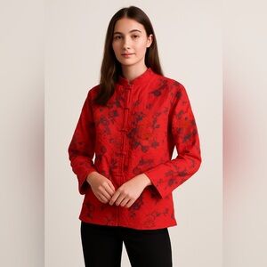 Vintage‎ Jacket Quilted Prairie USA Union Made 1970s Handmade Pockets Large